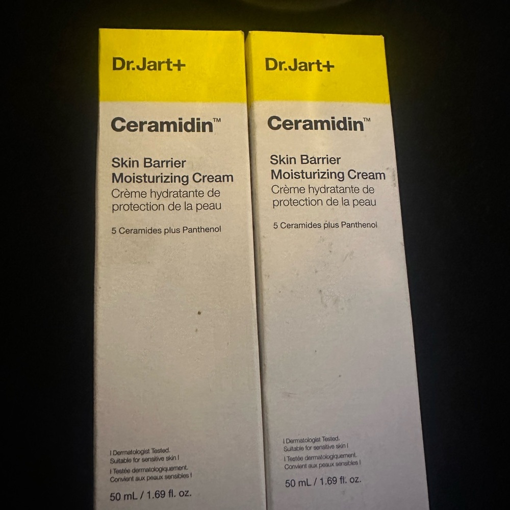 Ceramidin Skin Barrier Moisturizing Cream - Yellow and White